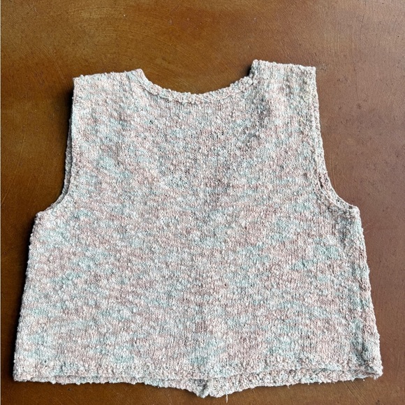 Hand crochet vintage multi colored vest​ - Picture 2 of 6